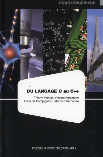 Couverture du livre « Du langage C au C++ » de  aux éditions Pu Du Midi