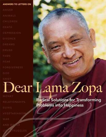 Couverture du livre « Dear Lama Zopa » de Zopa Thubten aux éditions Wisdom Publications