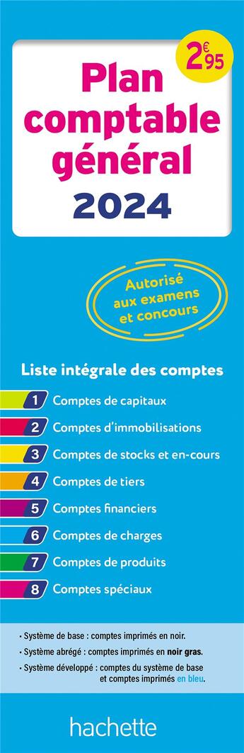 Couverture du livre « Top'actuel : Plan comptable général (édition 2024) » de Daniel Sopel aux éditions Hachette Education