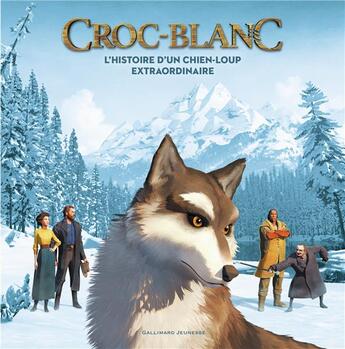 Couverture du livre « Croc-Blanc ; l'histoire d'un chien-loup extraordinaire » de Valerie Latour-Burney aux éditions Gallimard-jeunesse