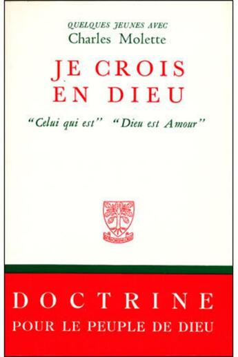 Couverture du livre « Je crois en Dieu ; 