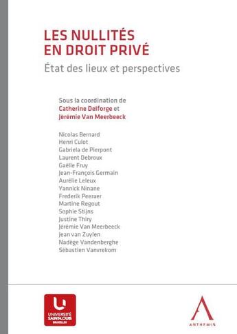 Couverture du livre « Les nullités en droit privé ; état des lieux et perspectives » de  aux éditions Anthemis