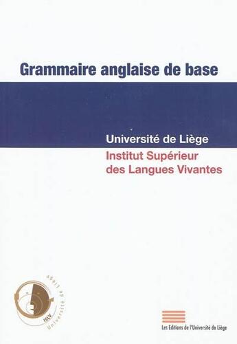 Couverture du livre « Grammaire anglaise de base » de  aux éditions Pulg