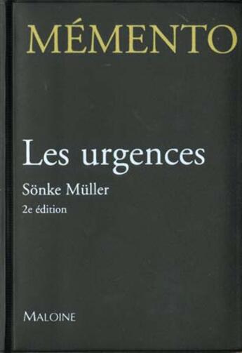 Couverture du livre « Memento les urgences » de Mullers aux éditions Maloine