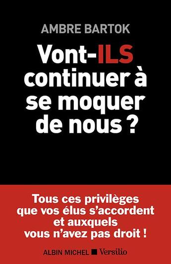 Couverture du livre « Vont-ils continuer à se moquer de nous ? » de Ambre Bartok aux éditions Albin Michel