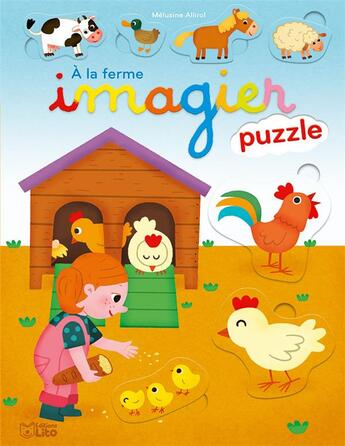 Couverture du livre « Livre Imagier Puzzle La Ferme » de  aux éditions Lito