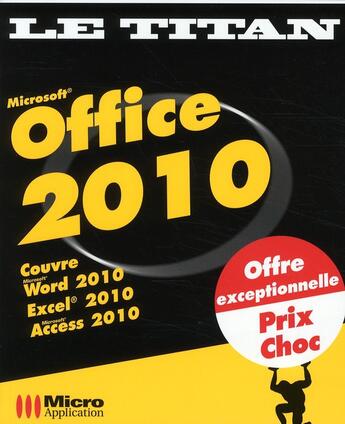 Couverture du livre « Office 2010 » de  aux éditions Micro Application