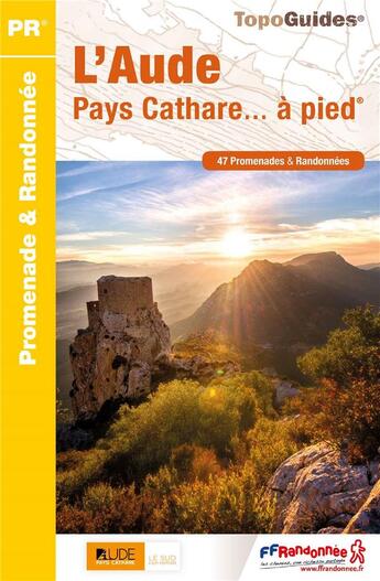 Couverture du livre « L'Aude ; pays Cathare... à pied » de  aux éditions Ffrp