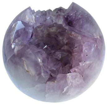 Couverture du livre « Boule creuse amethyste et cristaux de quartz 1,2 kg a 1,3 kg » de  aux éditions Dg-exodif