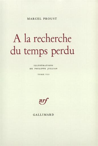 Couverture du livre « À la recherche du temps perdu t.7 » de Marcel Proust aux éditions Gallimard