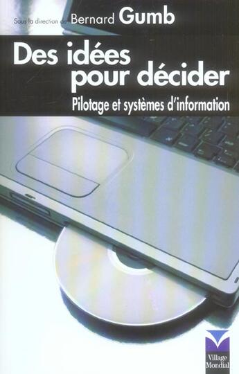 Couverture du livre « Idees pour decider (des) » de Bernard Gumb aux éditions Pearson