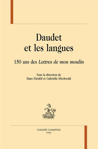 Couverture du livre « Daudet et les langues : 150 ans des 