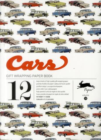 Couverture du livre « PAPIERS CADEAUX T.13 ; cars ; grandes feuilles de papier cadeau de haute qualité » de Cyril Demaria aux éditions Pepin