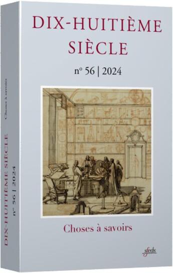 Couverture du livre « Choses a savoirs » de Lacour Pierre-Yves aux éditions Etude Du Dix Huitieme Siecle