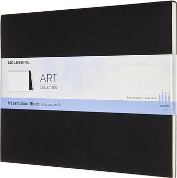 Couverture du livre « Bloc aquarelle xl noir » de Moleskine aux éditions Moleskine