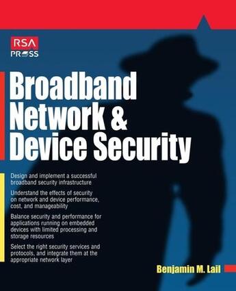 Couverture du livre « Broadband network and device security » de Lail Benjamin M. aux éditions Mcgraw-hill Education