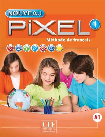 Couverture du livre « METHODE PIXEL ; niveau 1 ; + dvd-rom (édition 2016) » de  aux éditions Cle International