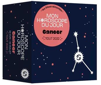 Couverture du livre « Mon horoscope du jour ; cancer ; tout 2022 » de Fabienne Tanti aux éditions Papier Cadeau