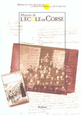 Couverture du livre « Histoire de l ecole en corse » de  aux éditions Albiana