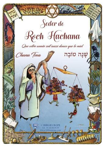 Couverture du livre « Seder de Roch Hachana - rite Tunisien : feuille de miel » de Michael Melloul aux éditions Biblieurope