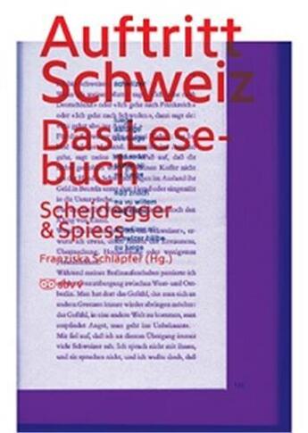 Couverture du livre « Auftritt schweiz /allemand » de Franziska Schlapfer aux éditions Scheidegger