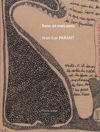 Couverture du livre « Sens et non-sens » de Jean-Luc Parant aux éditions Plaine Page