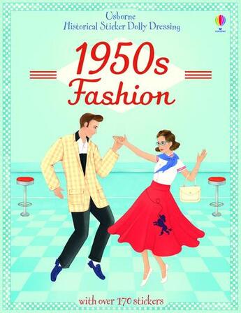 Couverture du livre « Historical sticker dolly dressing ; 1950s fashion » de Megan Cullis aux éditions Usborne