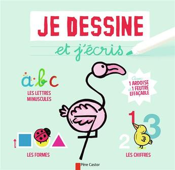 Couverture du livre « JE DESSINE COMME UN GRAND : Je dessine et j'écris : Les Formes, les chiffres et les lettres minuscules » de Magdalena aux éditions Pere Castor