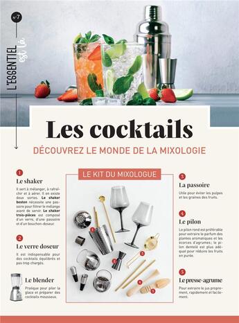 Couverture du livre « Les cocktails : découvrez le monde de la mixologie » de  aux éditions Mercileslivres