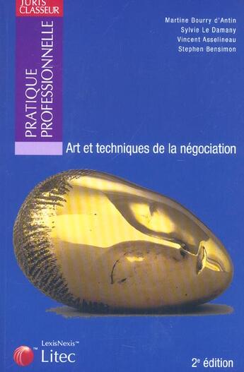 Couverture du livre « Arts et techniques de la negociation » de Bensimon S aux éditions Lexisnexis