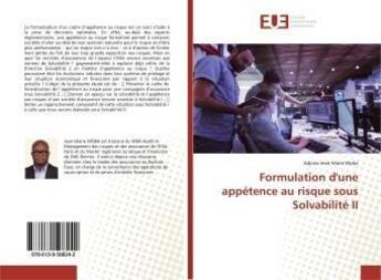 Couverture du livre « Formulation d'une appetence au risque sous solvabilite ii » de  aux éditions Editions Universitaires Europeennes