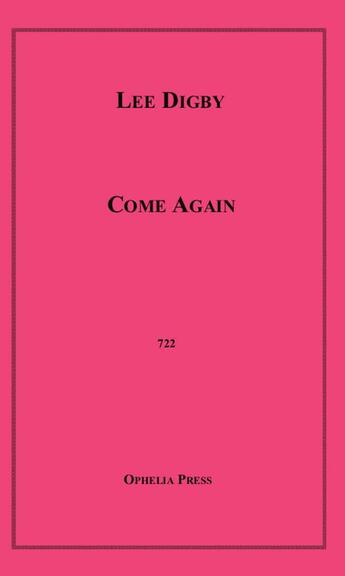 Couverture du livre « Come Again » de Lee Digby aux éditions Disruptive Publishing