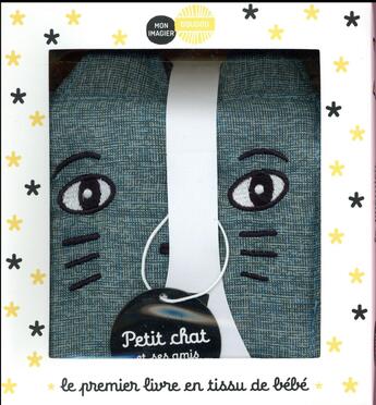 Couverture du livre « Petit chat, mon imagier doudou ; le premier livre en tissu de bébé » de Sajnani Surya aux éditions Casterman