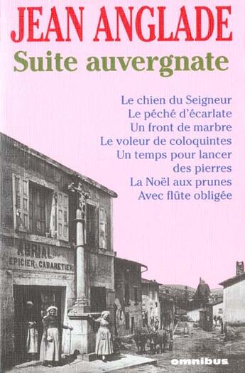 Couverture du livre « Suite auvergnate 2 - vol02 » de Jean Anglade aux éditions Omnibus