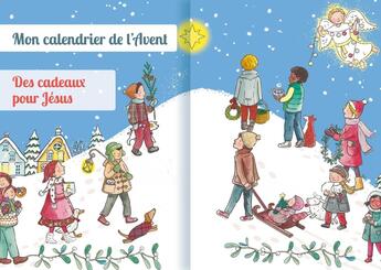 Couverture du livre « Mon calendrier de l'Avent : Des cadeaux pour Jésus » de Laetitia Zink aux éditions Emmanuel