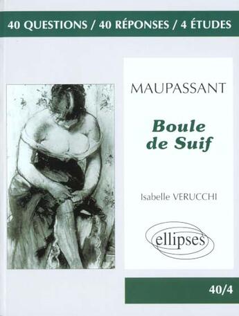 Couverture du livre « Maupassant, boule de suif » de Verucchi aux éditions Ellipses Marketing