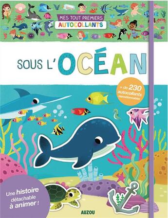 Couverture du livre « Mes tout premiers autocollants - sous l'ocean » de Yi-Hsuan Wu aux éditions Philippe Auzou