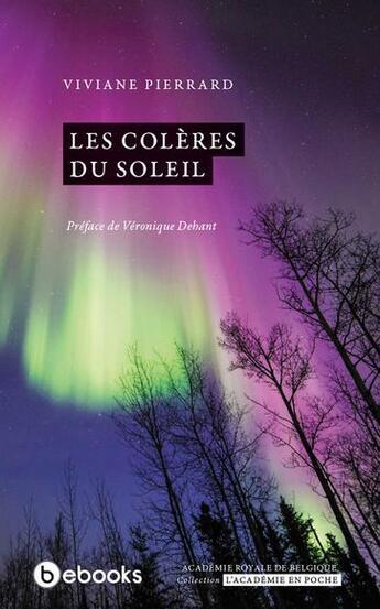 Couverture du livre « Les colères du soleil » de Viviane Pierrard aux éditions Academie Royale De Belgique