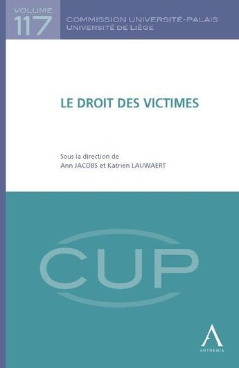 Couverture du livre « Le droit des victimes » de  aux éditions Anthemis