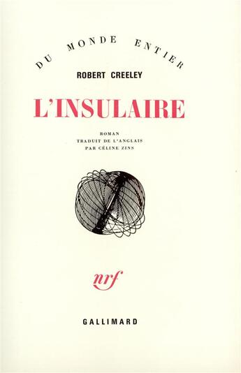 Couverture du livre « L'insulaire » de Robert Creeley aux éditions Gallimard