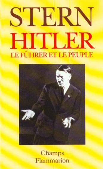 Couverture du livre « Hitler - le fuhrer et le peuple » de Stern Joseph Peter aux éditions Flammarion