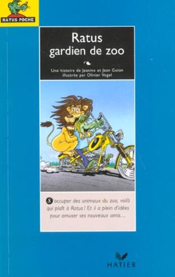 Couverture du livre « Ratus Gardien De Zoo » de Jean Guion aux éditions Hatier