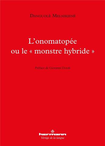 Couverture du livre « L'onomatopee ou le 