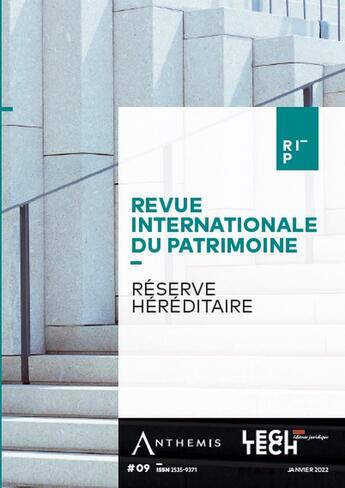 Couverture du livre « Reserve hereditaire - tome 9 » de  aux éditions Legitech