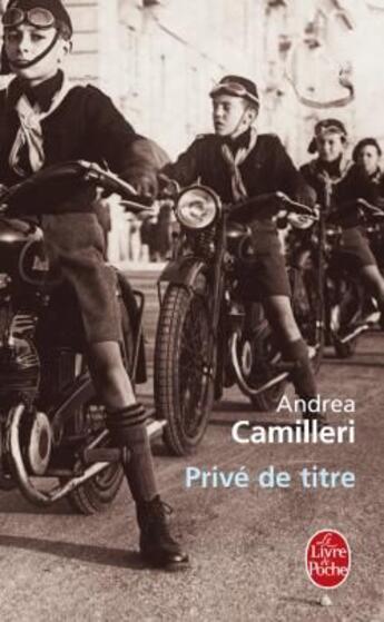 Couverture du livre « Privé de titre » de Andrea Camilleri aux éditions Le Livre De Poche