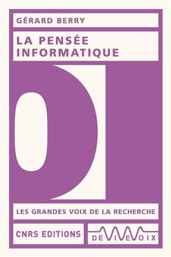 Couverture du livre « La pensée informatique » de Gérard Berry aux éditions Cnrs