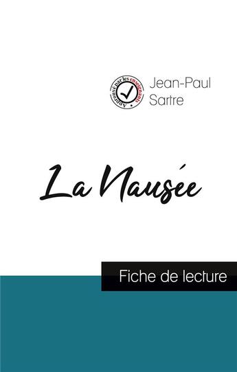 Couverture du livre « La nausée de Jean-Paul Sartre (fiche de lecture et analyse complète de l'oeuvre) » de  aux éditions Comprendre La Litterature