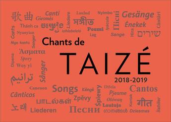 Couverture du livre « Chants de taizé 2018-2019 » de Jean-Marc Frere aux éditions Presses De Taize