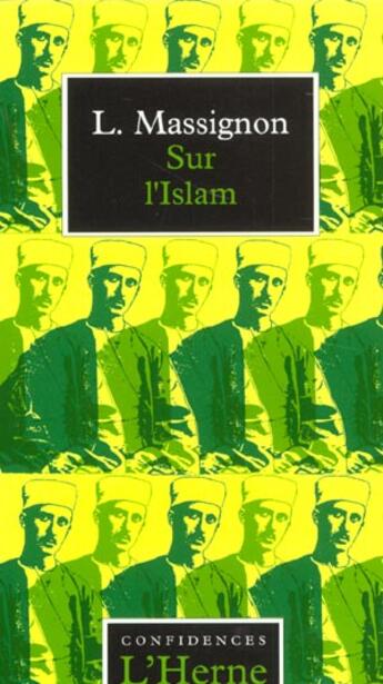 Couverture du livre « Sur L'Islam » de Louis Massignon aux éditions L'herne