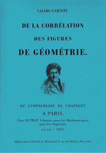 Couverture du livre « De la corrélation des figures de géométrie » de Lazare Carnot aux éditions Blanchard